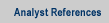 Analyst References