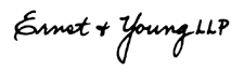 SIGNATURE of ERNST and YOUNG