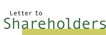 Letter to Shareholders