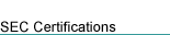SEC Certifications