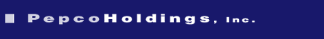 Pepco Holdings, Inc. Web Site