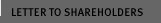Letter To Shareholders