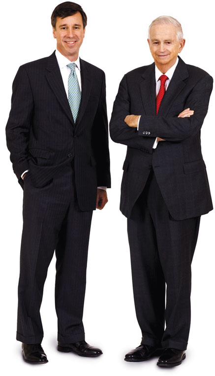 J.W. Marriott, Jr. (right); Arne M. Sorenson (left)