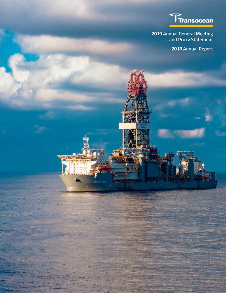 Transocean Ltd. 2019 Proxy Statement and 2018 Annual Report