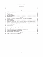 Table of Contents