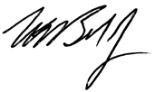 Dr. Wallace E. Boston's Signature