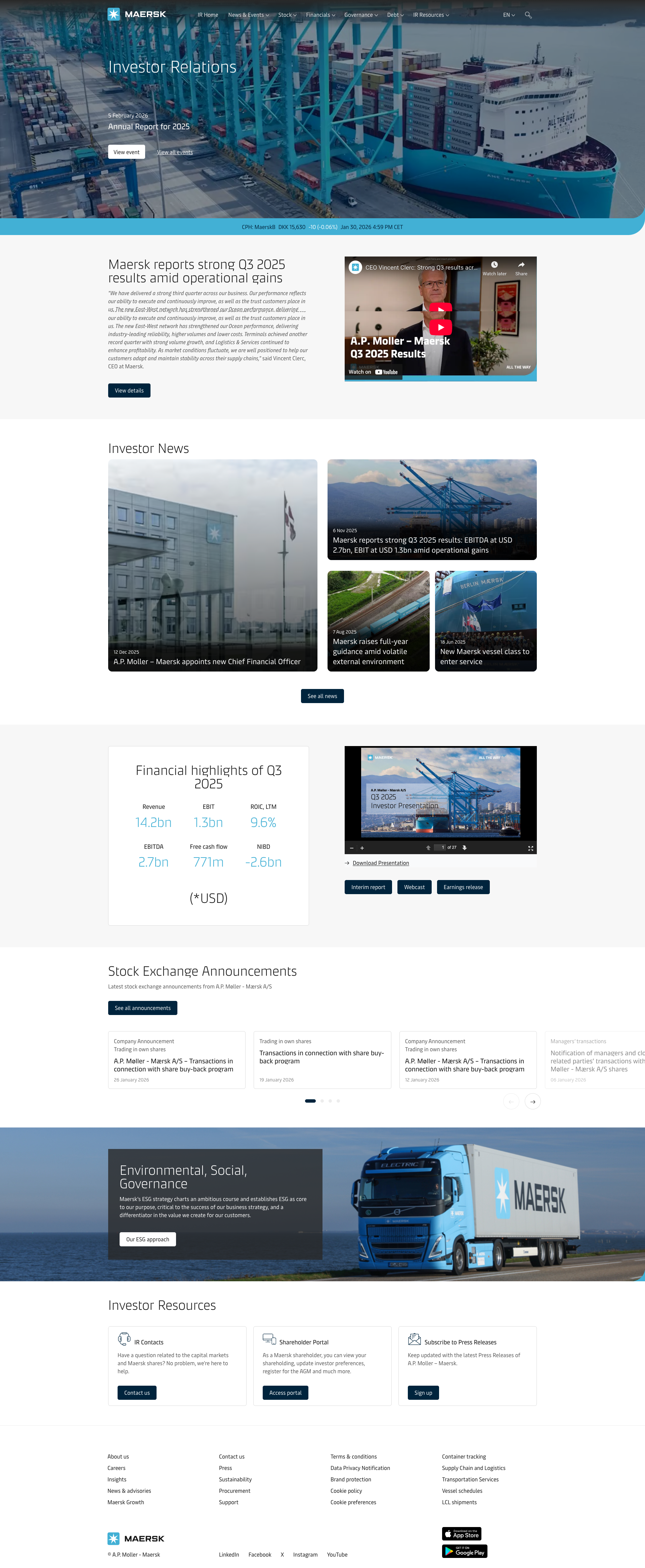 Screenshot of Website Homepage