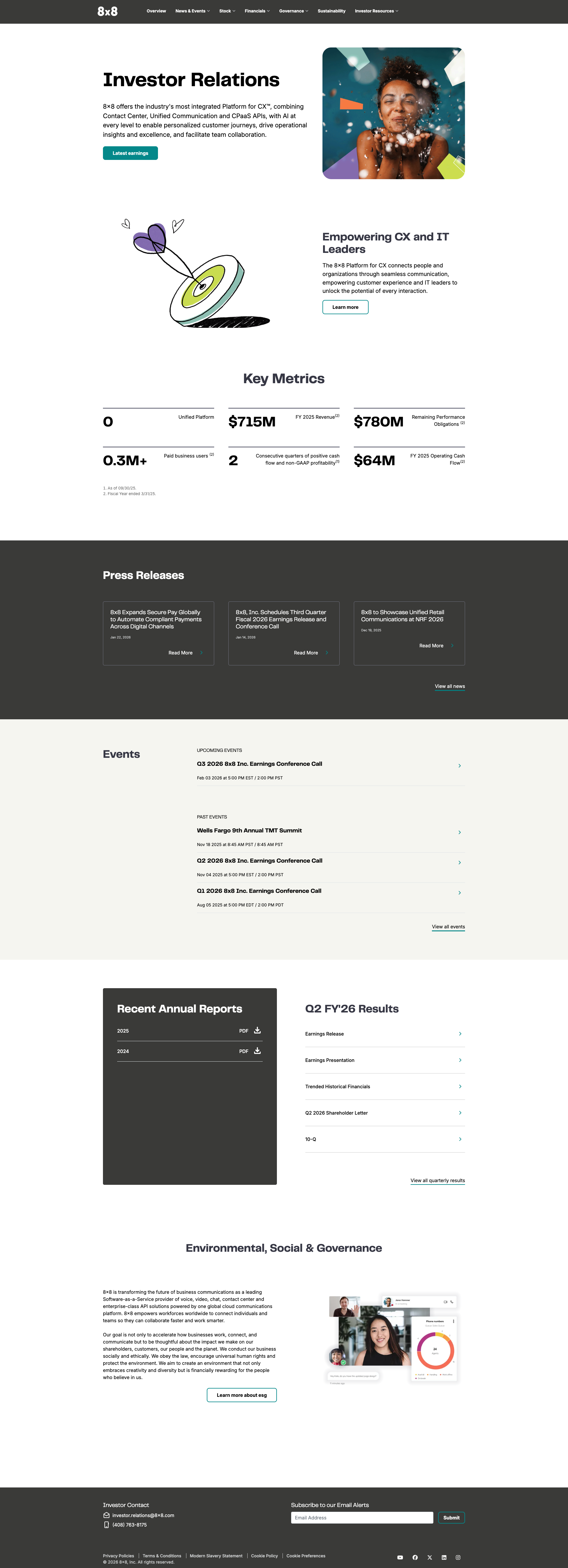 Screenshot of Website Homepage