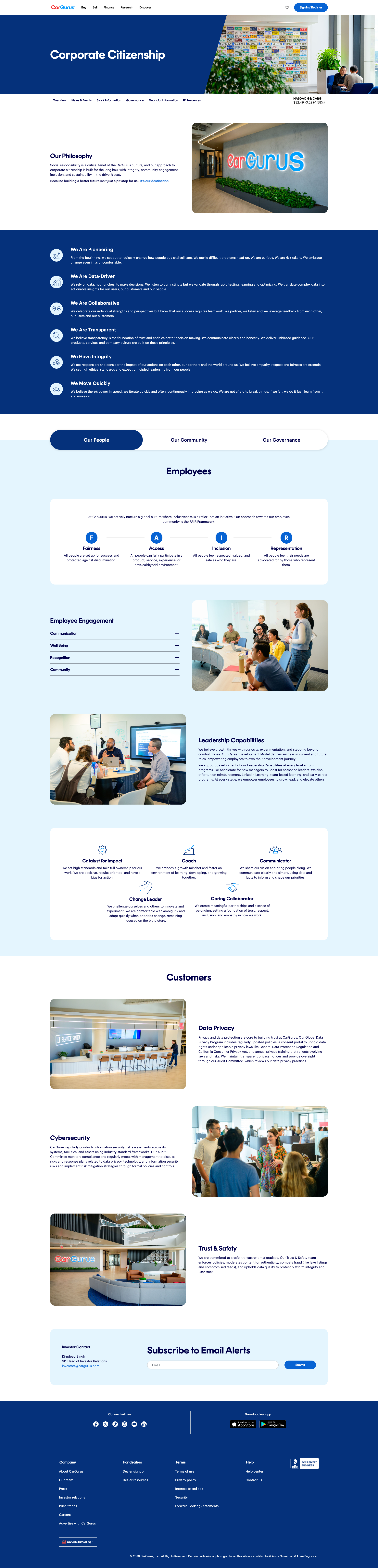 Screenshot of Website Homepage