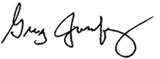Signature of Gregory P. Josefowicz