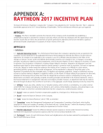 Appendix A: Raytheon 2017 Incentive Plan