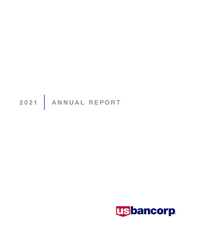 2021 U.S. Bank Annual Report PDF cover photo
