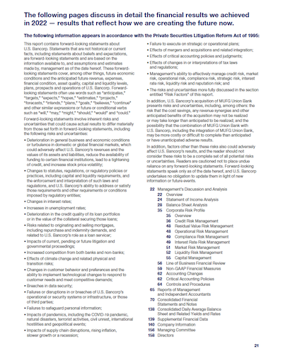 2022 U.S. Bank Financials PDF cover photo