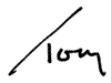 Tom Chapman Signature