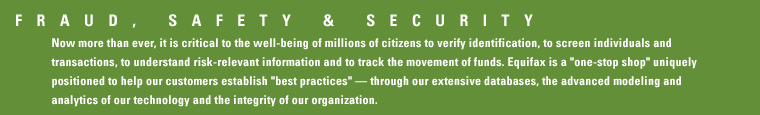 Fraud, Safety & Security