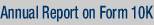 Annual Report on Form 10K