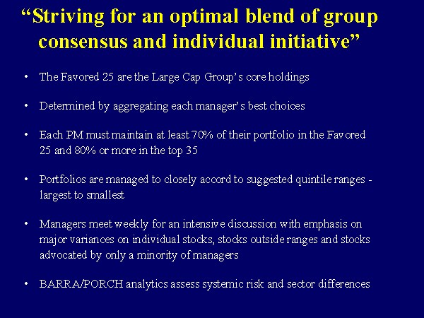 “Striving for an optimal blend of group consensus and individual ...