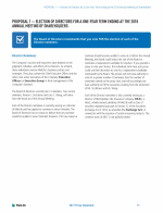 Proposal 1 - Election of Directors for a One-Year Term Ending at the 2018 Annual Meeting of Shareholders