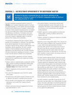 Proposal 3 - Ratification of Appointment of the Independent Auditor