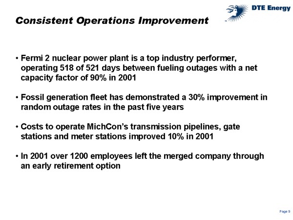 Consistent Operations Improvement