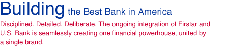 Building the Best Bank in America