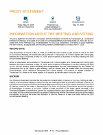 Information About the Meeting and Voting