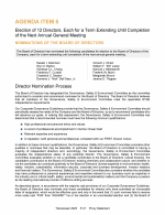Agenda Item 6. Election of 12 Directors, Each for a Term Extending Until Completion of the Next Annual General Meeting