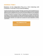 Agenda Item 9. Reelection of the Independent Proxy for a Term Extending Until Completion of the Next Annual General Meeting