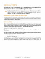Agenda Item 12. Prospective Vote on the Maximum Compensation of (A) the Board of Directors and (B) the Executive Management Team